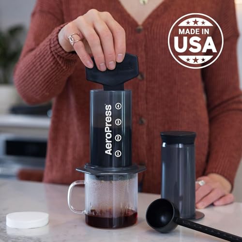 AeroPress Original Coffee Press – 3-in-1 Portable Coffee Maker for Travel S81656