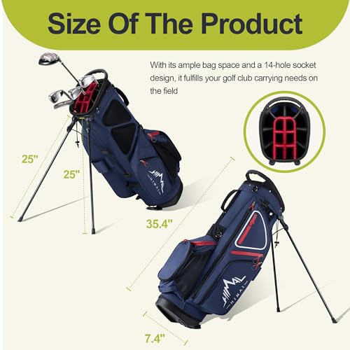 14 Way Golf Stand Bag for Men with Top Dividers and 10 Pockets D91627