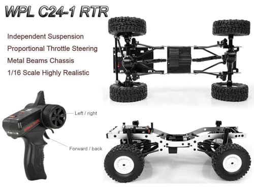 WPL C24-1 RC Rock Crawler 4x4 1/16 Scale Off Road Pickup Truck RTR Y19161