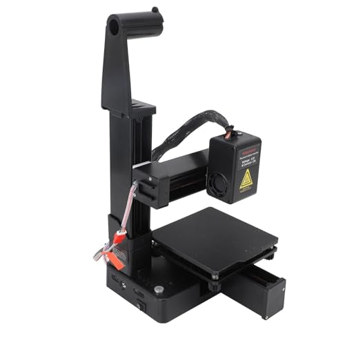 Mini 3D Printer for Beginners, High Speed & Precision, 100x100x100mm, Black E467509