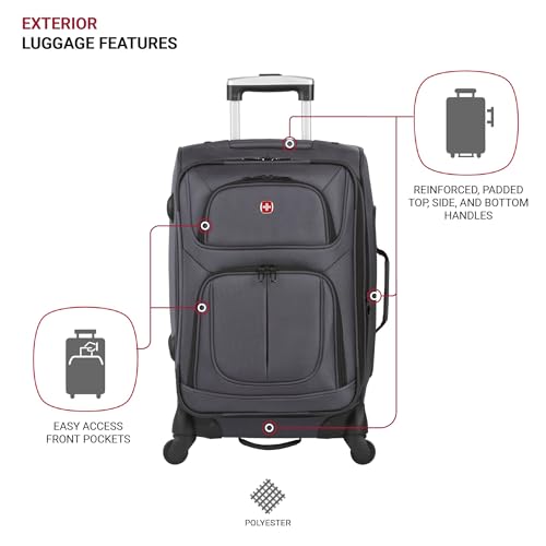 SwissGear Sion Softside Expandable Roller Luggage 3 Piece Set N784870