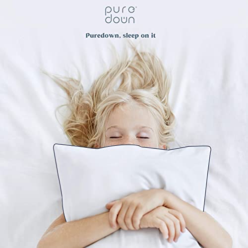 puredown® Goose Feathers and Down White Pillows King Size Set of 2 G471477