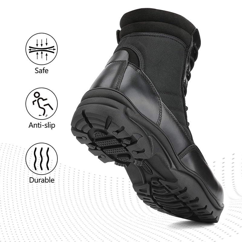 NORTIV 8 Men's Steel Toe Work Boots Slip Resistant V746852