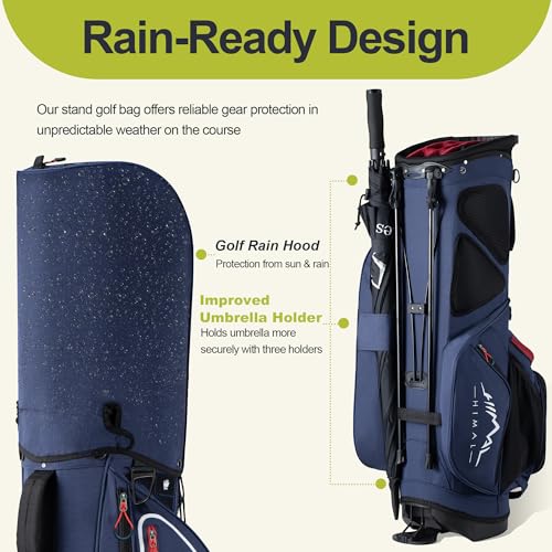 14 Way Golf Stand Bag for Men with Top Dividers and 10 Pockets D91627