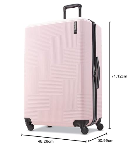 American Tourister Stratum XLT Expandable Hardside Luggage with Spinner Wheels, Jet Black, Carry-On 21-Inch E7418