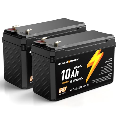 12V 7Ah LiFePO4 Deep Cycle Battery with Built-in BMS, IP67 Waterproof R689