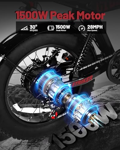 20"/16" Electric Bike 1500W Fat Tire Full Suspension for Adults G62143