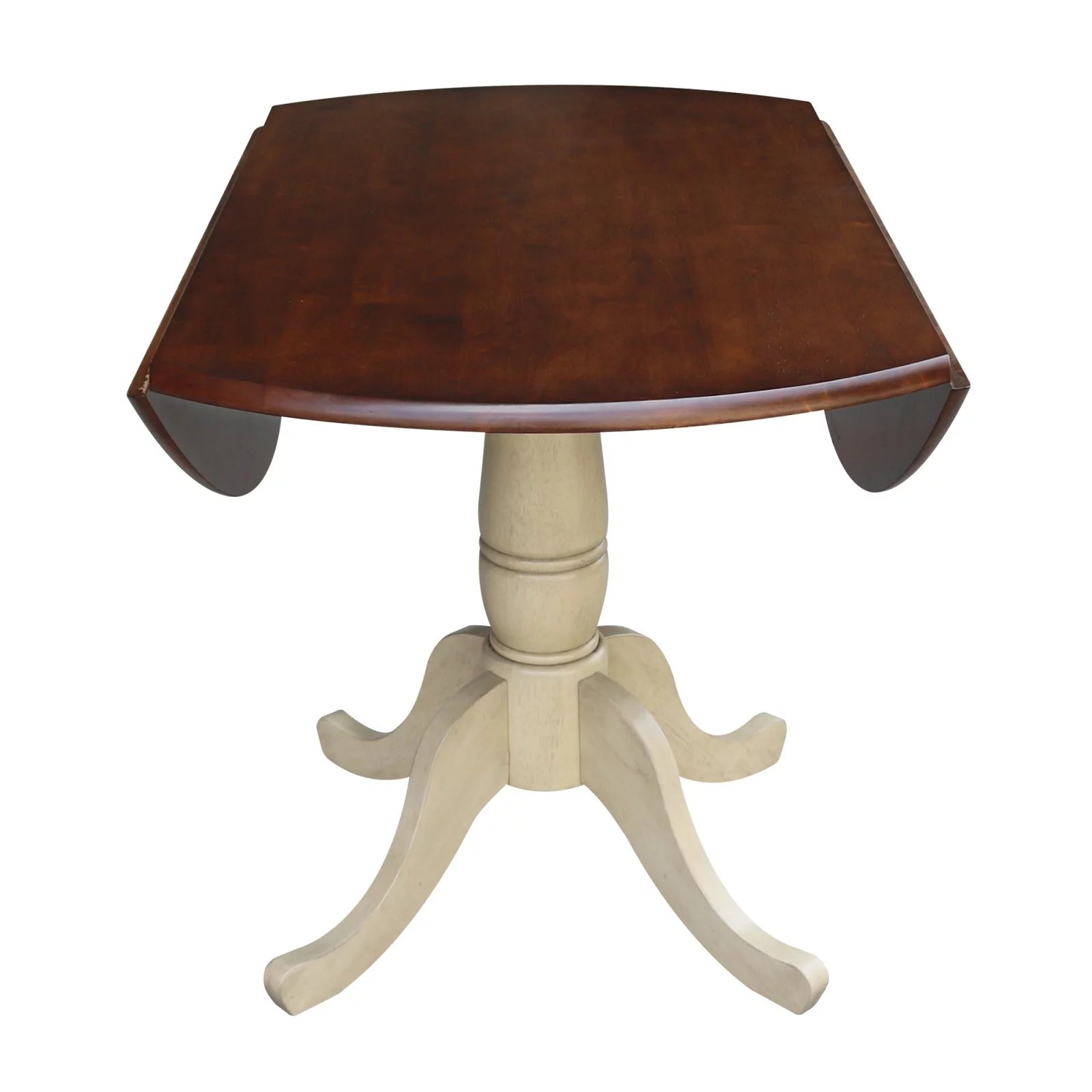 42" Round Dual Drop Leaf Pedestal Table Q199208