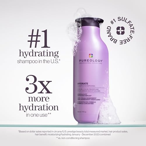 Pureology Hydrate Shampoo & Conditioner Set for Color Treated Hair, Sulfate-Free Y273