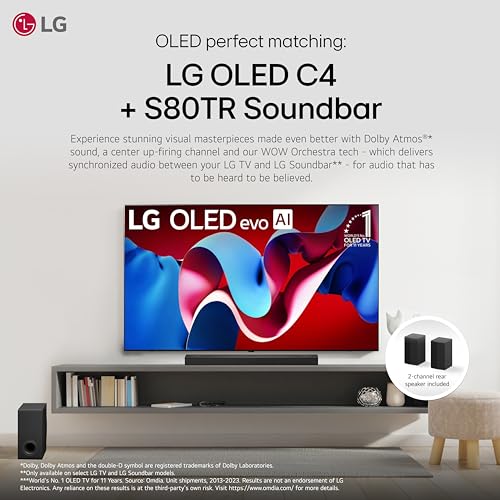 LG 65-Inch Class OLED evo C4 Series Smart TV 4K with Magic Remote E146