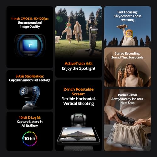 DJI Osmo Pocket 3, 4K Vlogging Camera with 1'' CMOS & 3-Axis Stabilization L762153