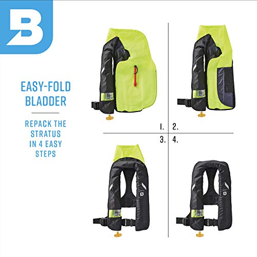 BLUESTORM Stratus 35 Inflatable Life Jacket PFD for Adults, USCG Approved K83495