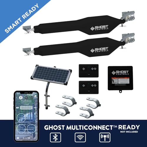 Ghost Controls TDS2 Heavy-Duty Automatic Swing Gate Opener Kit with Long-Range Remote N9848