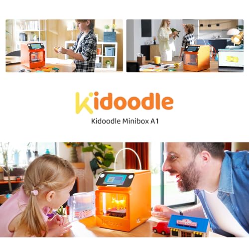 Kidoodle Mini 3D Printer for Kids & Beginners, Auto-Leveling, Touch Screen D392286