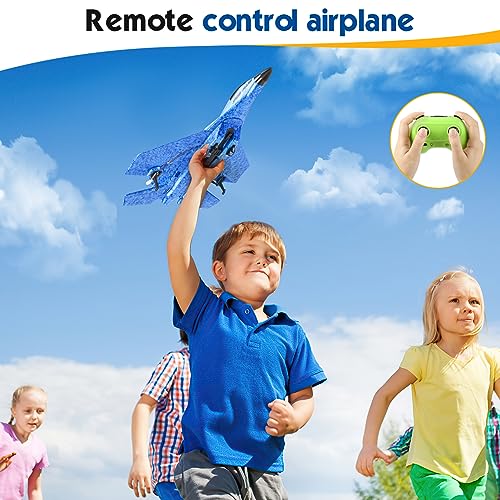 RC Plane Remote Control Airplane Toy 2.4GHz with Lights for Adults Kids I576