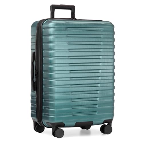 U.S. Traveler Boren Polycarbonate Hardside Carry-on Suitcase with 8 Spinner Wheels, Teal, 22-Inch S2578