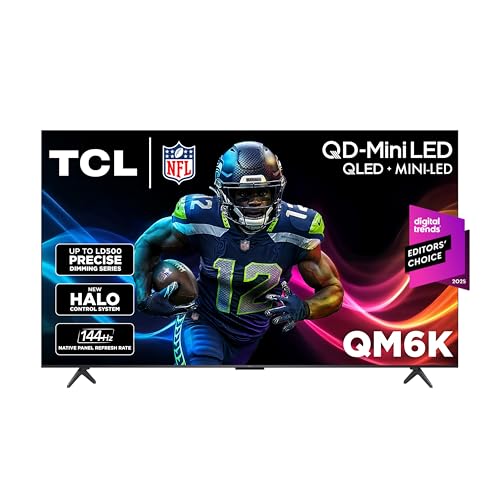 TCL 65-Inch Class QM6K Series QD-Mini LED 4K UHD Google Smart TV K982