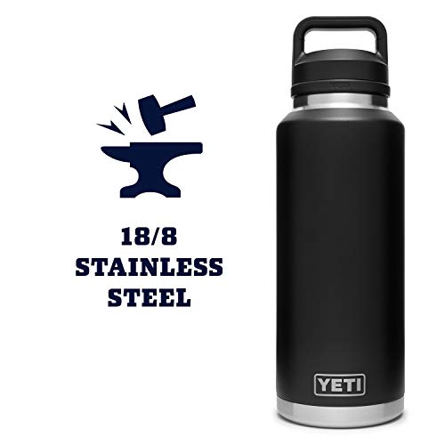 YETI Rambler 46 oz Bottle, Vacuum Insulated, Stainless Steel with Chug Cap P841780