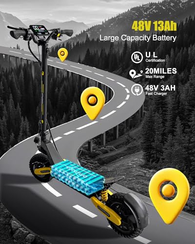 Electric Scooter for Adults, 1200W Motor, 31 MPH, 11" Off-Road Tires Z5824