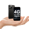 Mini Phone 4G Unlocked Small Smartphone 3.0" Touch Screen Dual SIM 2GB+16GB Black P776944