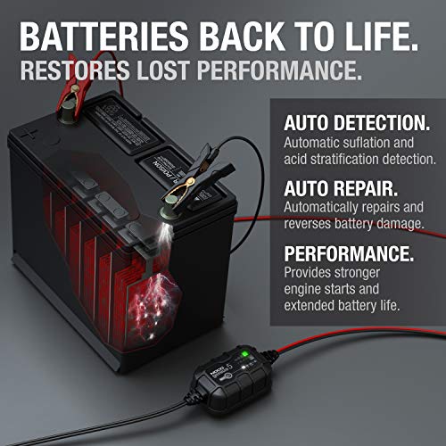 NOCO GENIUS5 5A 6V/12V Smart Battery Charger for Lead-Acid & Lithium Batteries E5184