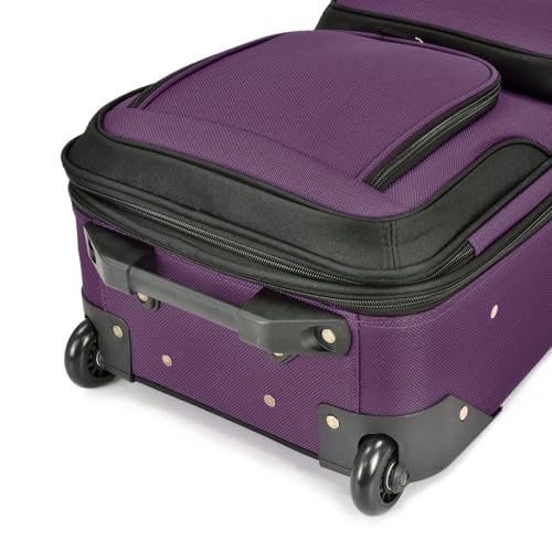 U.S. Traveler Rio Expandable Carry-on Luggage, Orange R95197