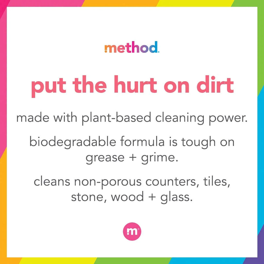 Method All Purpose Natural Surface Cleaner, Pink Grapefruit, 28 oz, 2-Pack Q23562
