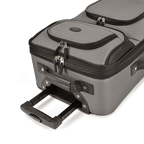 U.S. Traveler Rio Expandable Carry-on Luggage, Orange R95197