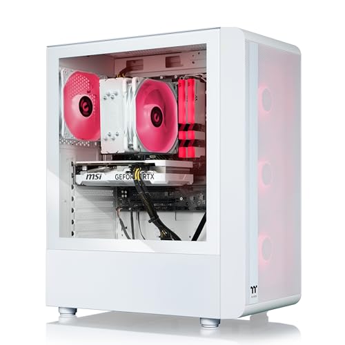 Thermaltake LCGS Quartz R66 Gaming Desktop, AMD Ryzen 5 5600, RX 6600, 1TB NVMe, Windows 11 K558