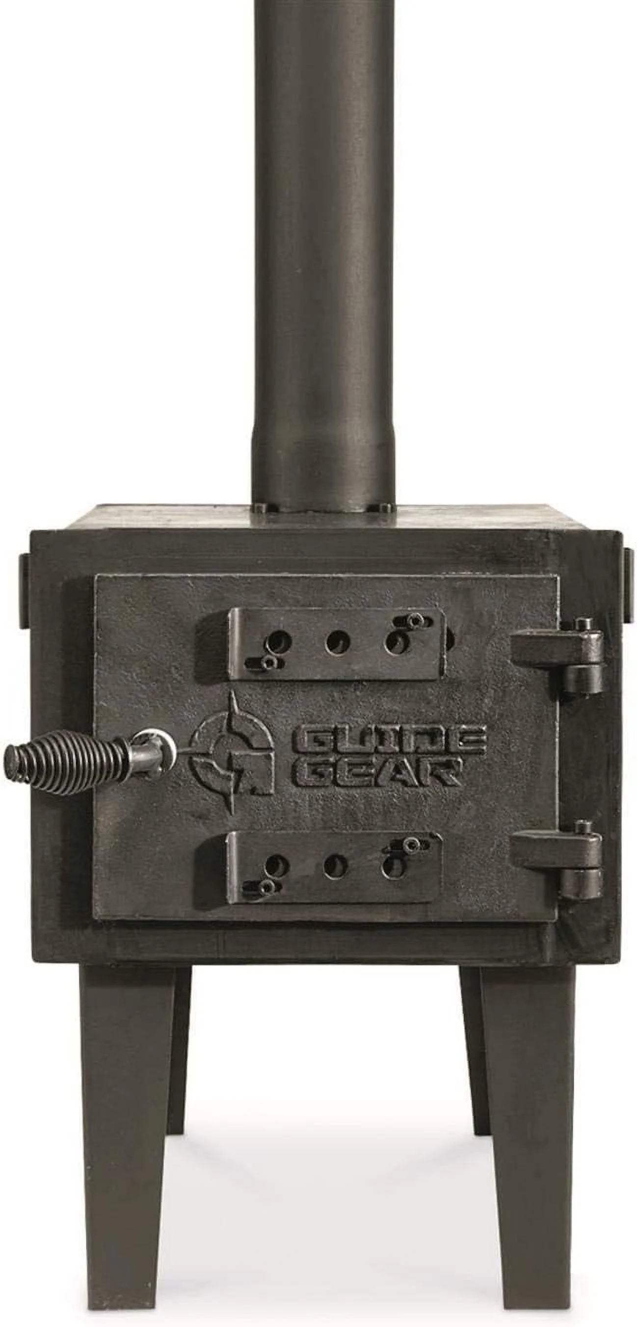 Guide Gear Outdoor Wood Burning Stove with Chimney Pipe for Camping S84203
