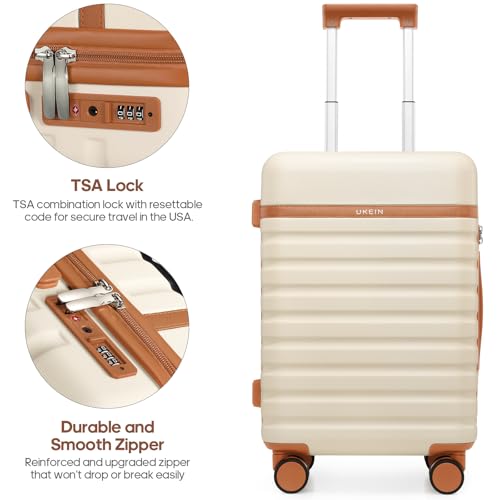 Luggage Sets 3 Piece, Carry On 20 Inch Hardside Suitcase with Spinner Wheels and TSA Lock J67858