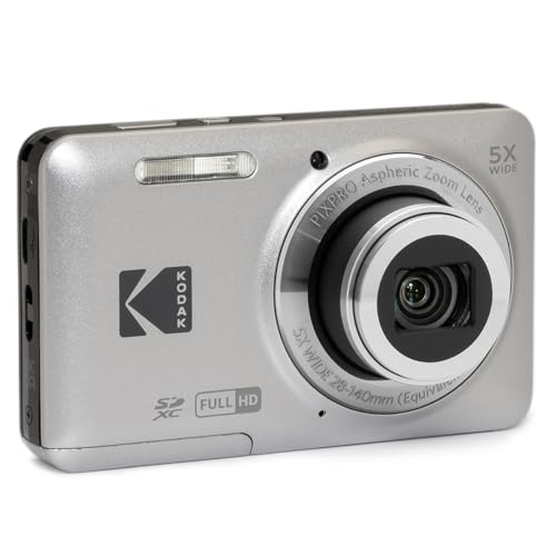 KODAK PIXPRO FZ55-BL 16MP Digital Camera 5X Optical Zoom 1080P Full HD Video (Blue) D917