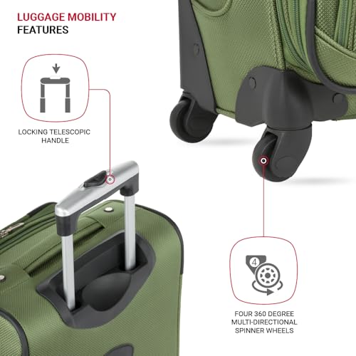 SwissGear Sion Softside Expandable Roller Luggage 3 Piece Set N784870
