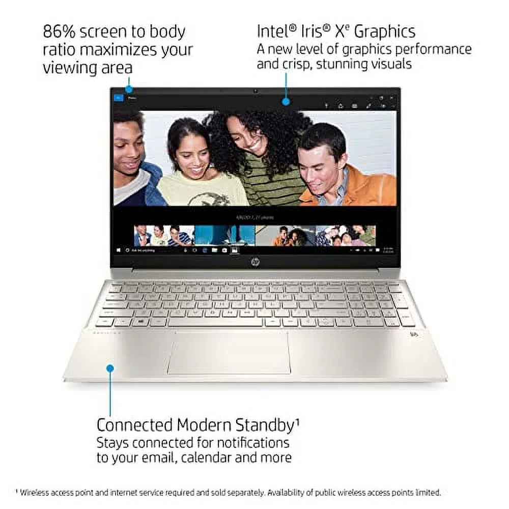 HP Pavilion 15.6" Touchscreen Laptop, i7, 16GB RAM, 512GB SSD, Windows 11 F25070