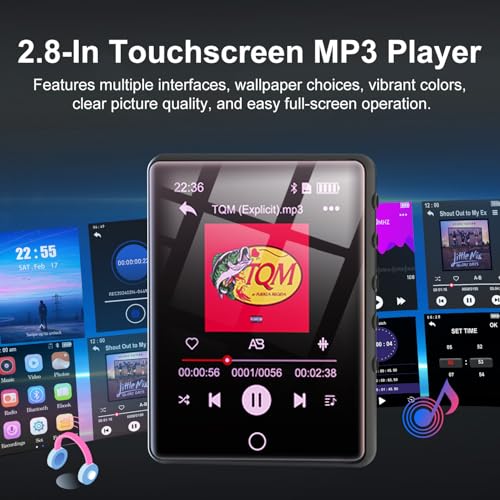 64GB Bluetooth MP3 Player with 2.8-Inch Touch Screen I86679