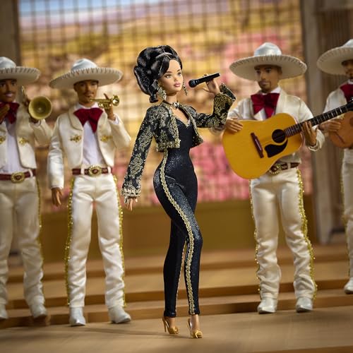 Barbie Signature Juan Gabriel Collectible Doll in Black and Gold Suit Z408