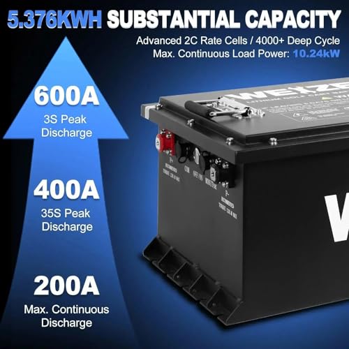 Weize 12V 100Ah LiFePO4 Lithium Battery with Smart BMS D8810