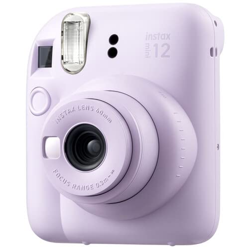 Fujifilm Instax Mini 12 Instant Camera Pastel Blue with 40 Sheets Film Bundle R3418