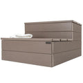 Hot Tub Steps - Wood-Looking Plastic, Waterproof, Gray Non-Slip P3707