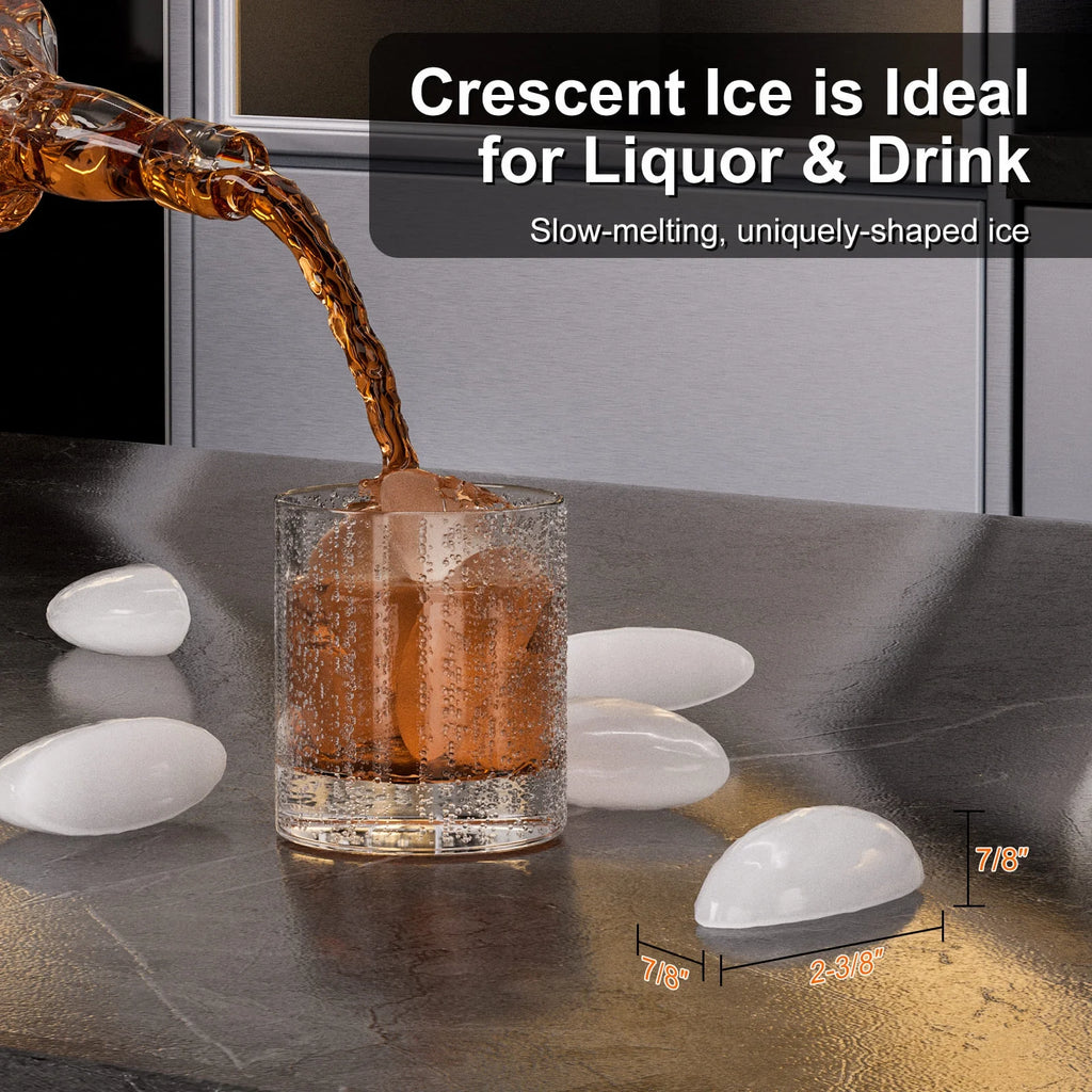 COTLIN 15" Built-in Stainless Steel Crescent Ice Maker O6807