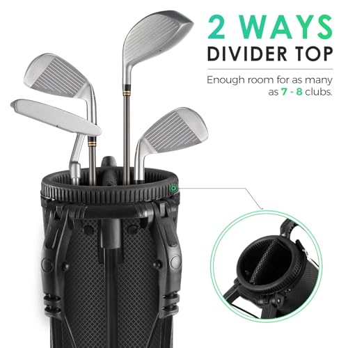 Findway Golf Stand Bag Lightweight Carry Bag with Ball Holder and Pockets H5623