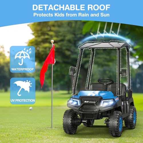 R9 24V Kids Golf Cart 4 Seats 4WD Electric Car with Remote Control L1939
