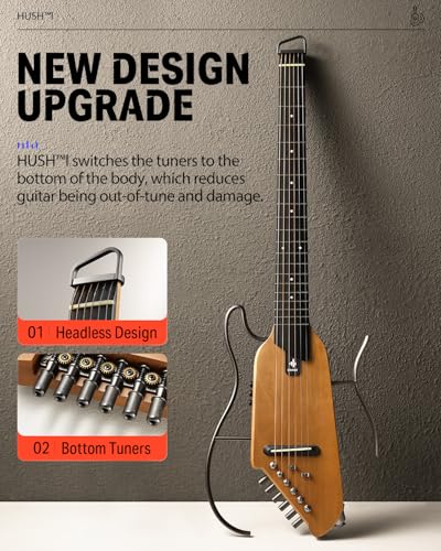 Donner HUSH I Travel Acoustic-Electric Guitar with Gig Bag G948