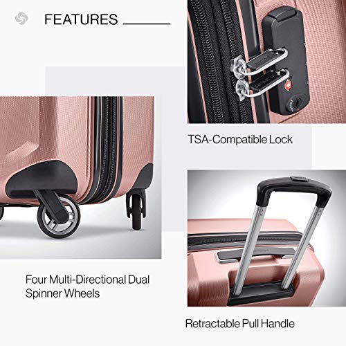 Samsonite Winfield 3 DLX Hardside Expandable Luggage, Silver, Carry-On 20-Inch F64293