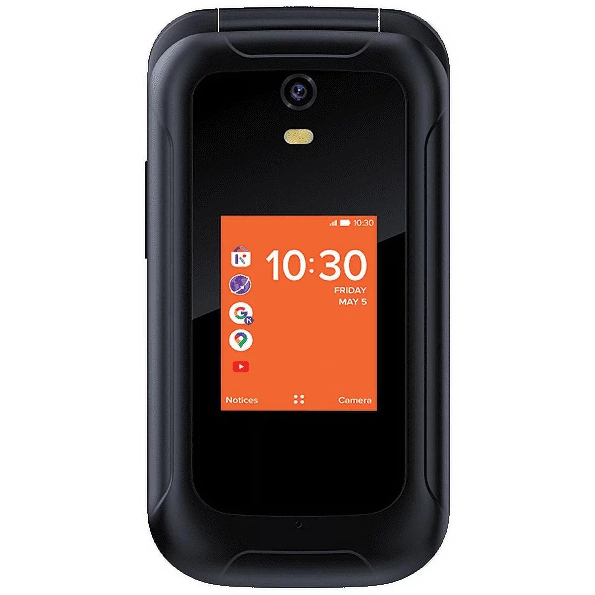Refurbished Consumer Cellular Iris 8GB Black Flip Phone 4G LTE B82895