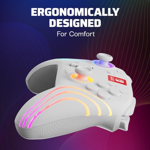PDP Afterglow Wave Wireless RGB Gaming Controller for Nintendo Switch, Black I1528