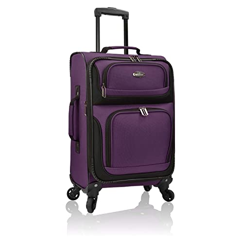U.S. Traveler Rio Expandable Carry-on Luggage, Orange R95197