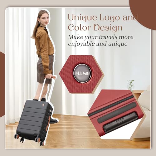 Hardside Carry-on Luggage 20 Inch with Spinner Wheels and TSA Lock J743