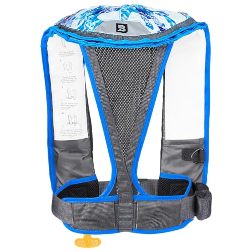BLUESTORM Atmos 40 Inflatable PFD Life Jacket for Adults, USCG Approved T664265