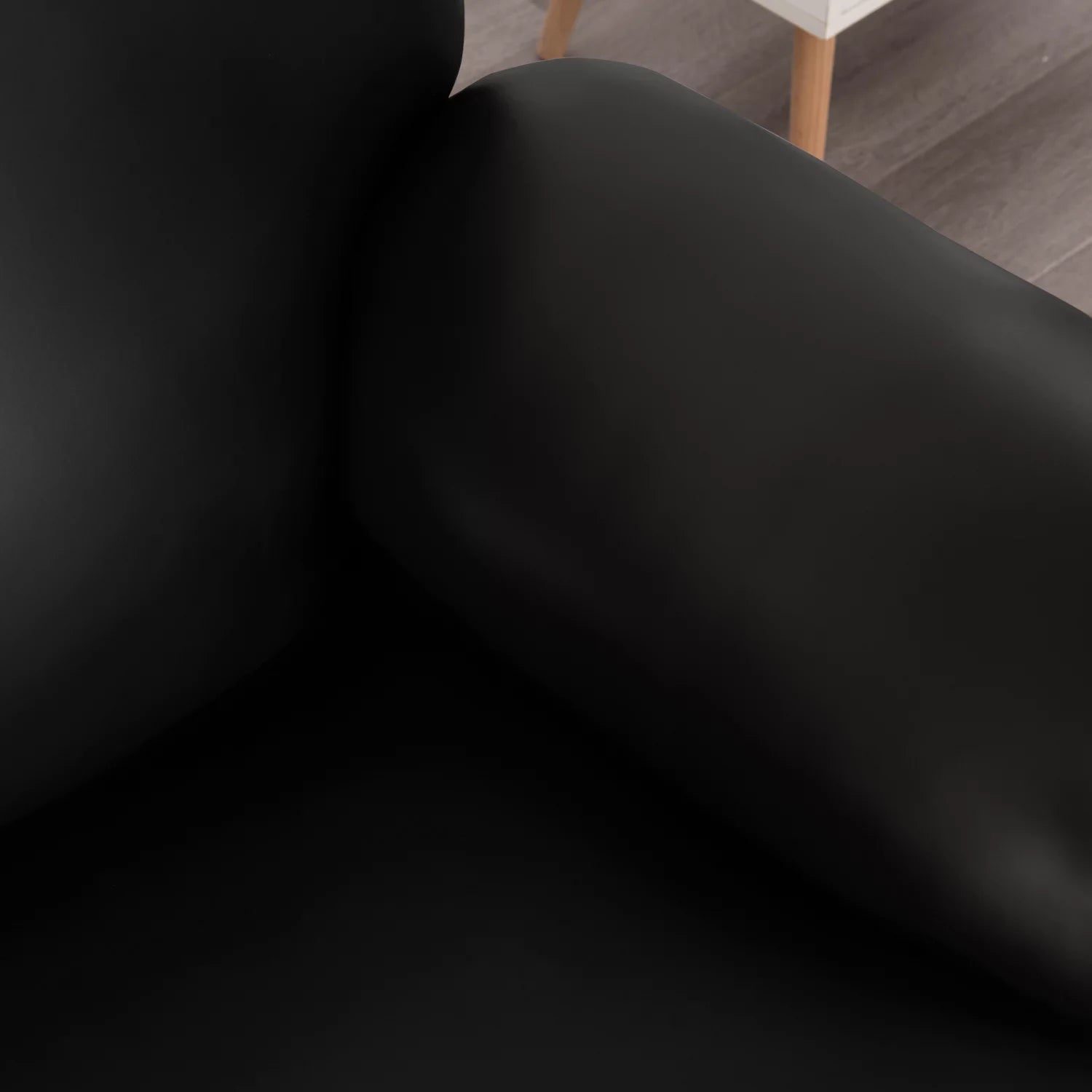 PU Leather Recliner Chair Cover 4-Pieces Waterproof Stretch with Pockets, 1 Seater, Black T9863